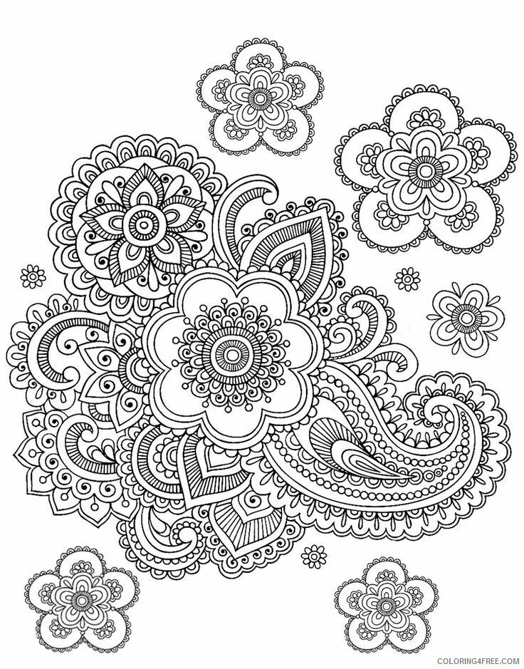 Adult Coloring Pages Paisley Printable Sheets ideas about Paisley Coloring 2021 a 2050 Coloring4free
