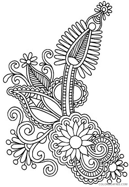 Adult Coloring Pages Paisley Printable Sheets ideas about Paisley Coloring 2021 a 2052 Coloring4free