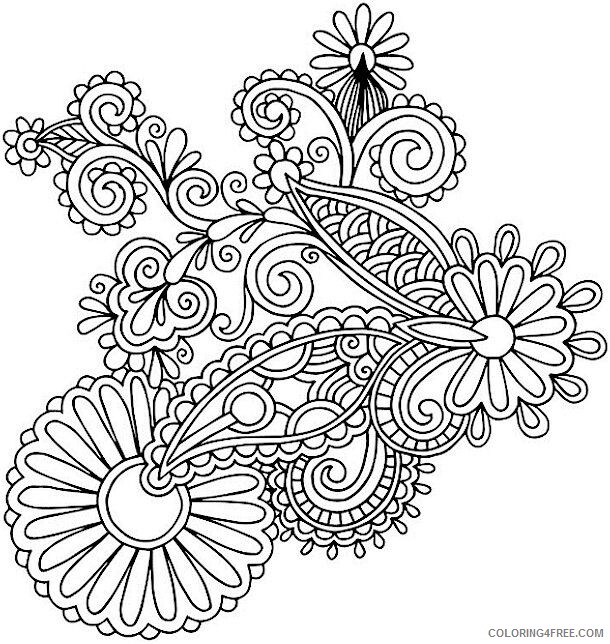 Adult Coloring Pages Paisley Printable Sheets ideas about Paisley Coloring 2021 a 2054 Coloring4free