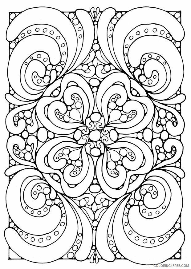 Adult Coloring Pages Printable Sheets Complex Geometric Coloring 2021 a 1870 Coloring4free