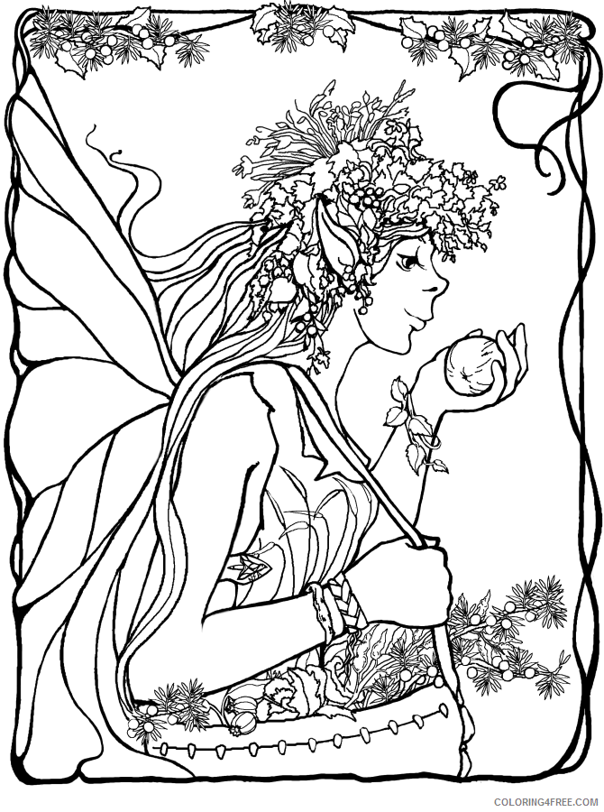 Adult Coloring Pages Printable Sheets adult fairies Colouring png 2021 a 1861 Coloring4free