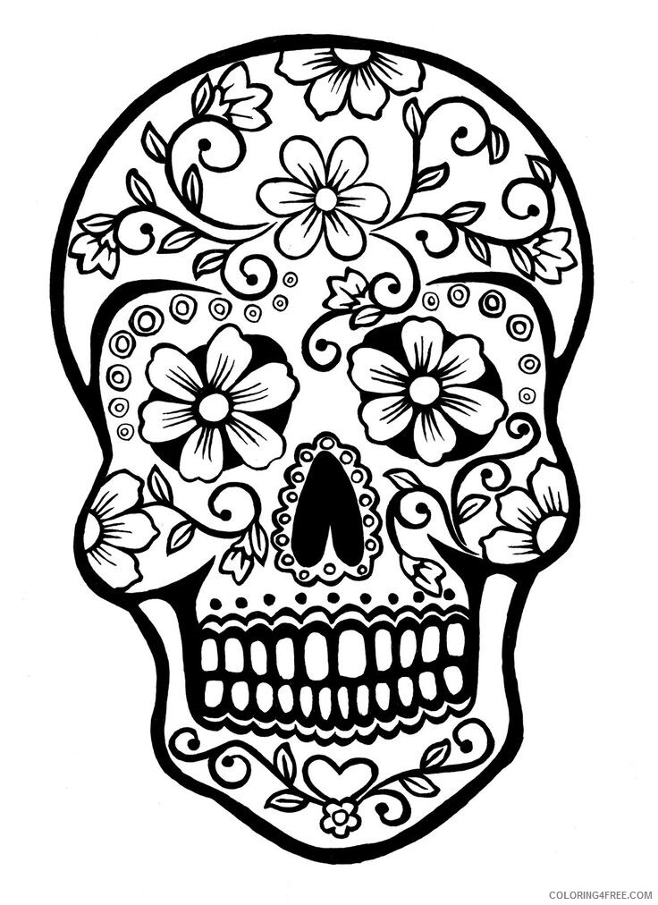 Adult Coloring Pages Skull Printable Sheets 2 jpg 2021 a 2096 Coloring4free