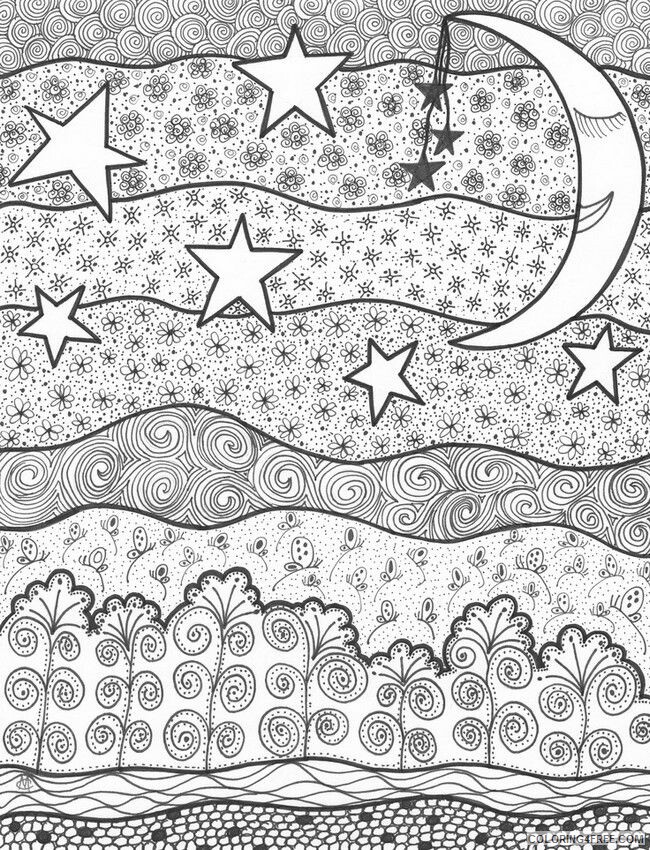Adult Coloring Pages of The Sun Printable Sheets Adult Moon Sun 2021 a 2036 Coloring4free