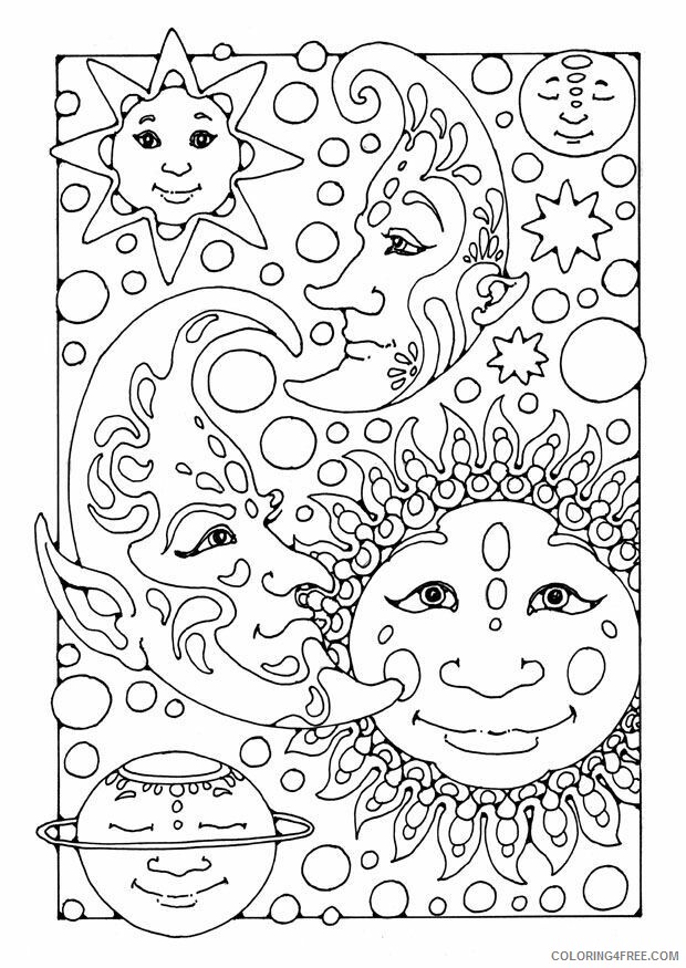 Adult Coloring Pages of The Sun Printable Sheets I made many great fun 2021 a 2045 Coloring4free