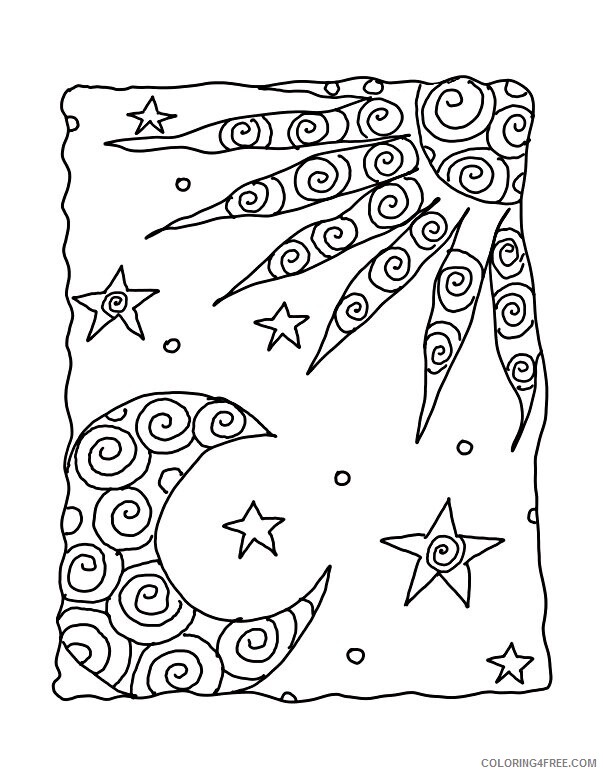Adult Coloring Pages of The Sun Printable Sheets Sun And Moon Coloring 2021 a 2047 Coloring4free