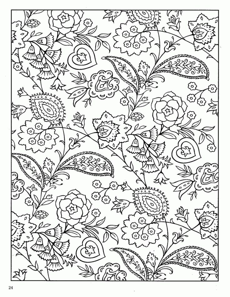 Adult Coloring Printable Sheets Adult Paisley 2021 a 1787 Coloring4free