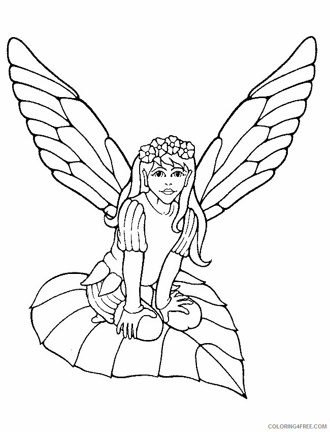 Adult Fairy Coloring Pages Printable Sheets פיות Colouring page 2 2021 a 2180 Coloring4free