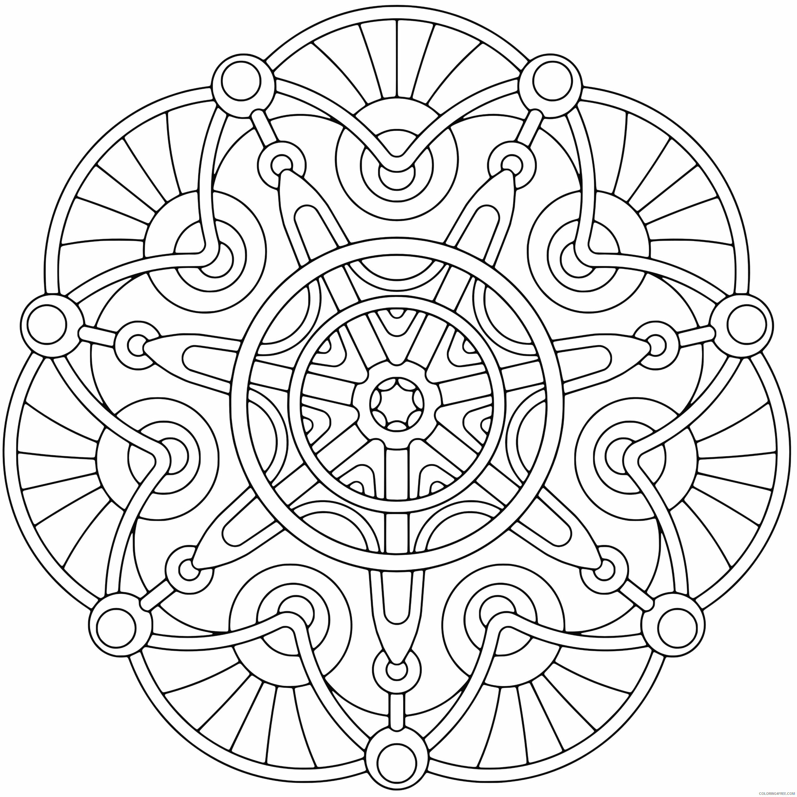 Adult Geometric Coloring Pages Printable Sheets Color Free Download Archives 2021 a 2205 Coloring4free