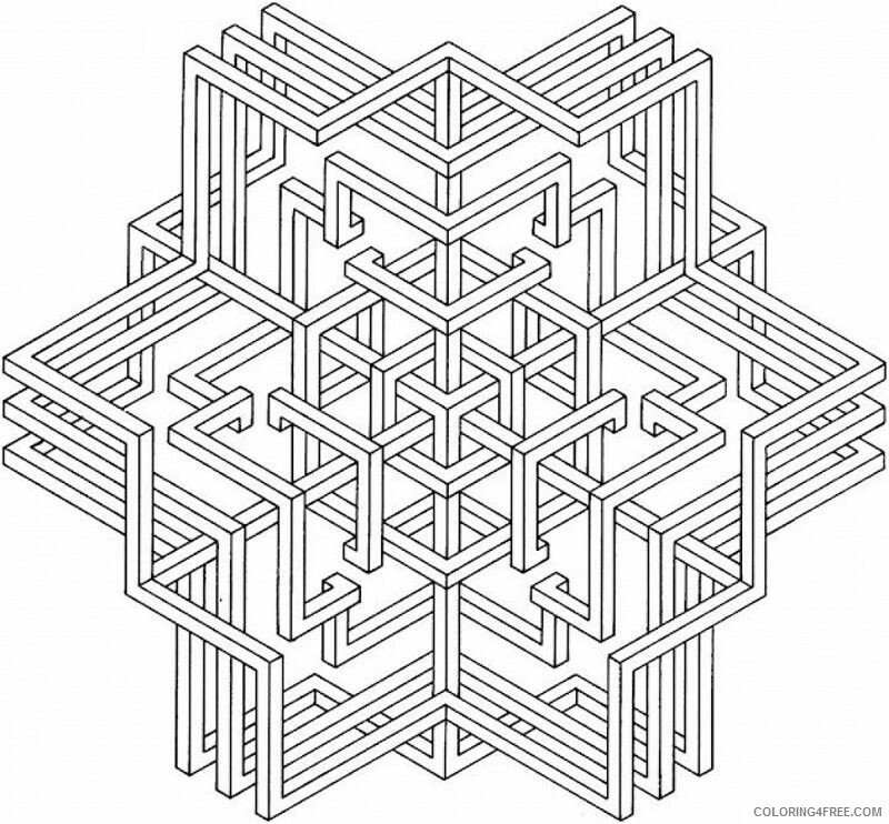 Adult Geometric Coloring Pages Printable Sheets Free Geometric For 2021 a 2212 Coloring4free