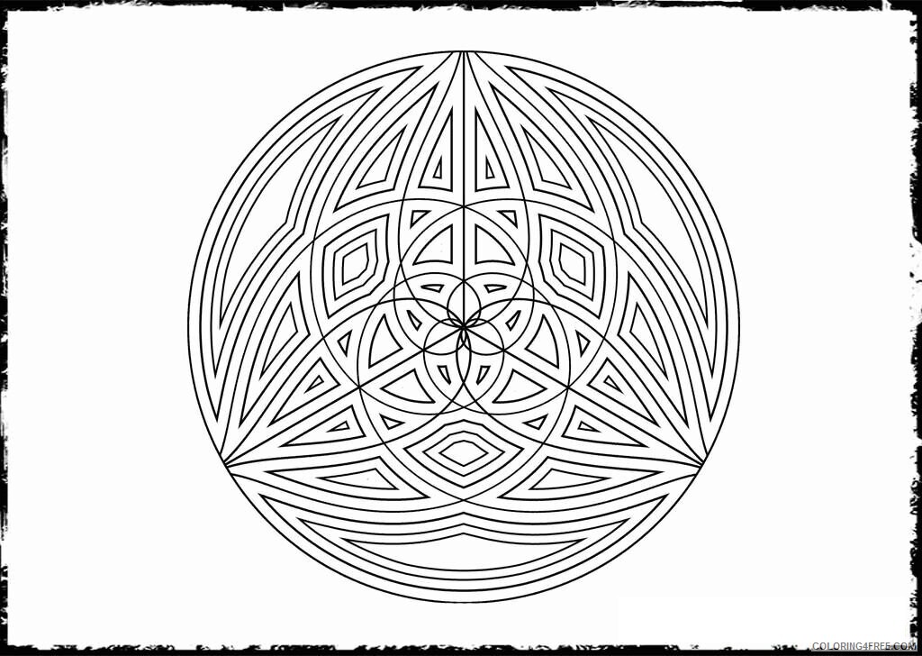 Adult Geometric Coloring Pages Printable Sheets Geometric For Adults 2021 a 2219 Coloring4free
