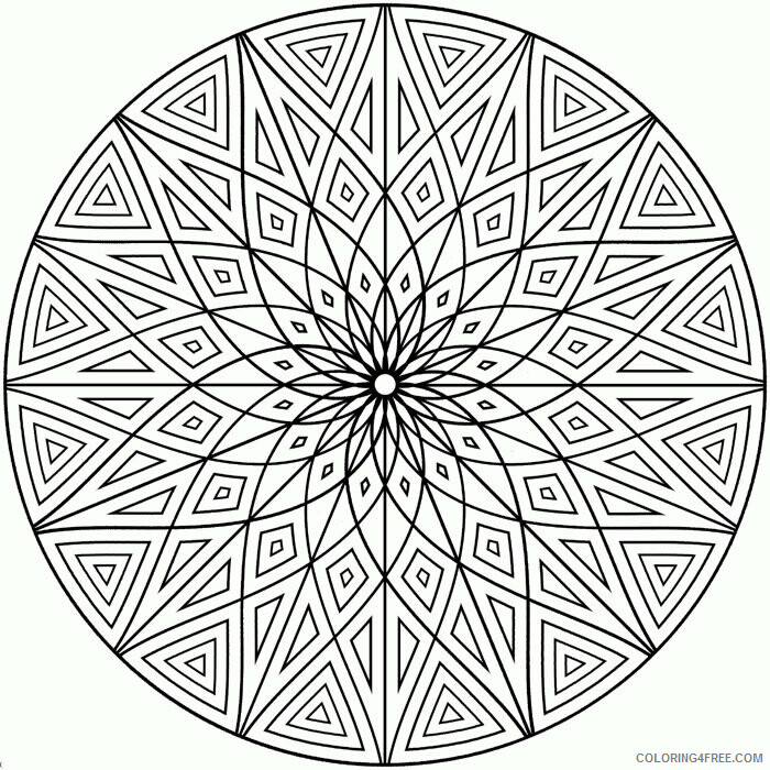 Adult Geometric Coloring Pages Printable Sheets Geometric For jpg 2021 a 2220 Coloring4free