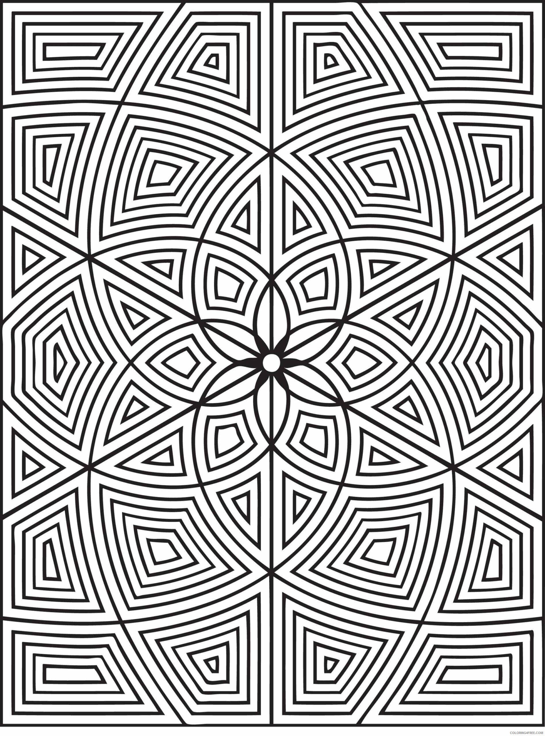Adult Geometric Coloring Pages Printable Sheets Geometric Forcoloringcom 2021 a 2221 Coloring4free