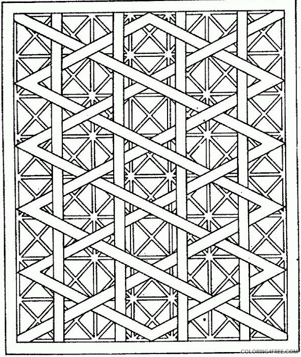 Adult Geometric Coloring Pages Printable Sheets Geometric Sheet Pages 2021 a 2225 Coloring4free