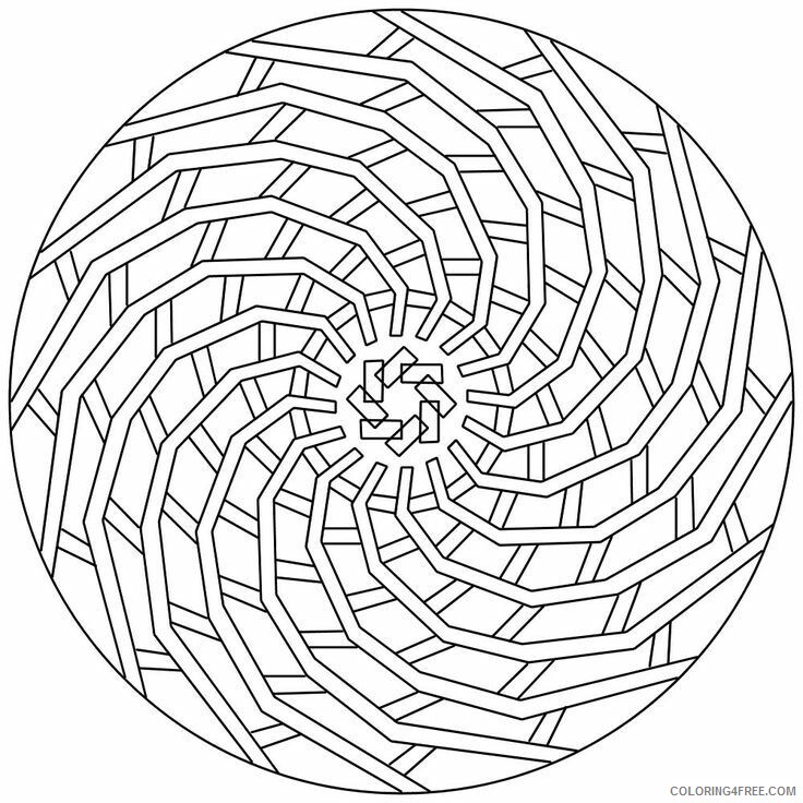 Adult Geometric Coloring Pages Printable Sheets Pin by Geometry Pages 2021 a 2232 Coloring4free