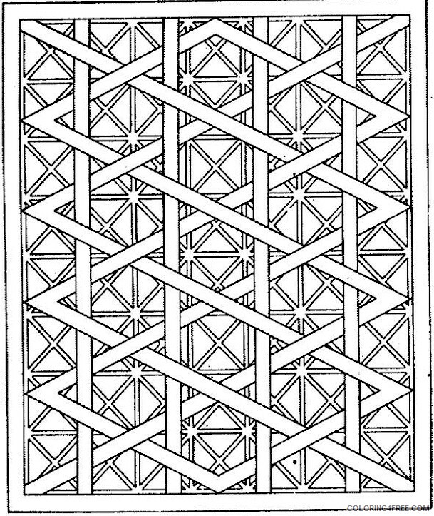 Adult Geometric Coloring Pages Printable Sheets advanced geometric for 2021 a 2202 Coloring4free
