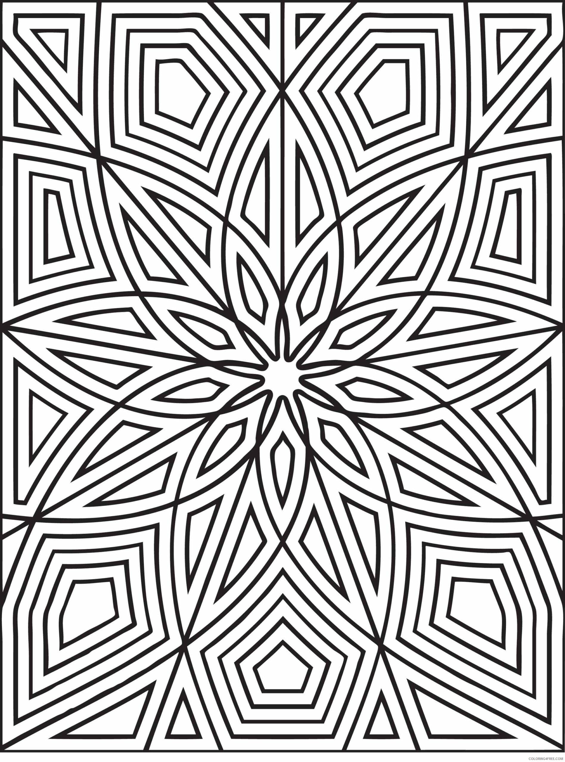 Adult Geometric Coloring Pages Printable Sheets geometric geometric coloring 2021 a 2223 Coloring4free