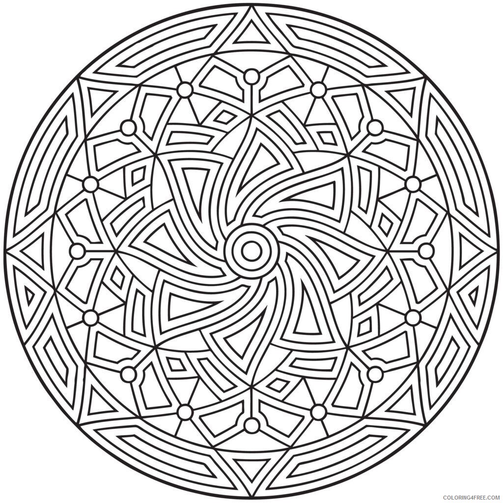 Adult Geometric Coloring Pages Printable Sheets geometric geometric coloring 2021 a 2224 Coloring4free