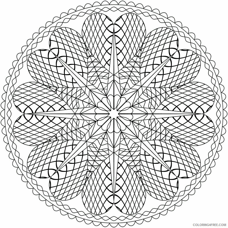 Adult Printable Coloring Pages Printable Sheets Free Printable Abstract Pages 2021 a 2267 Coloring4free