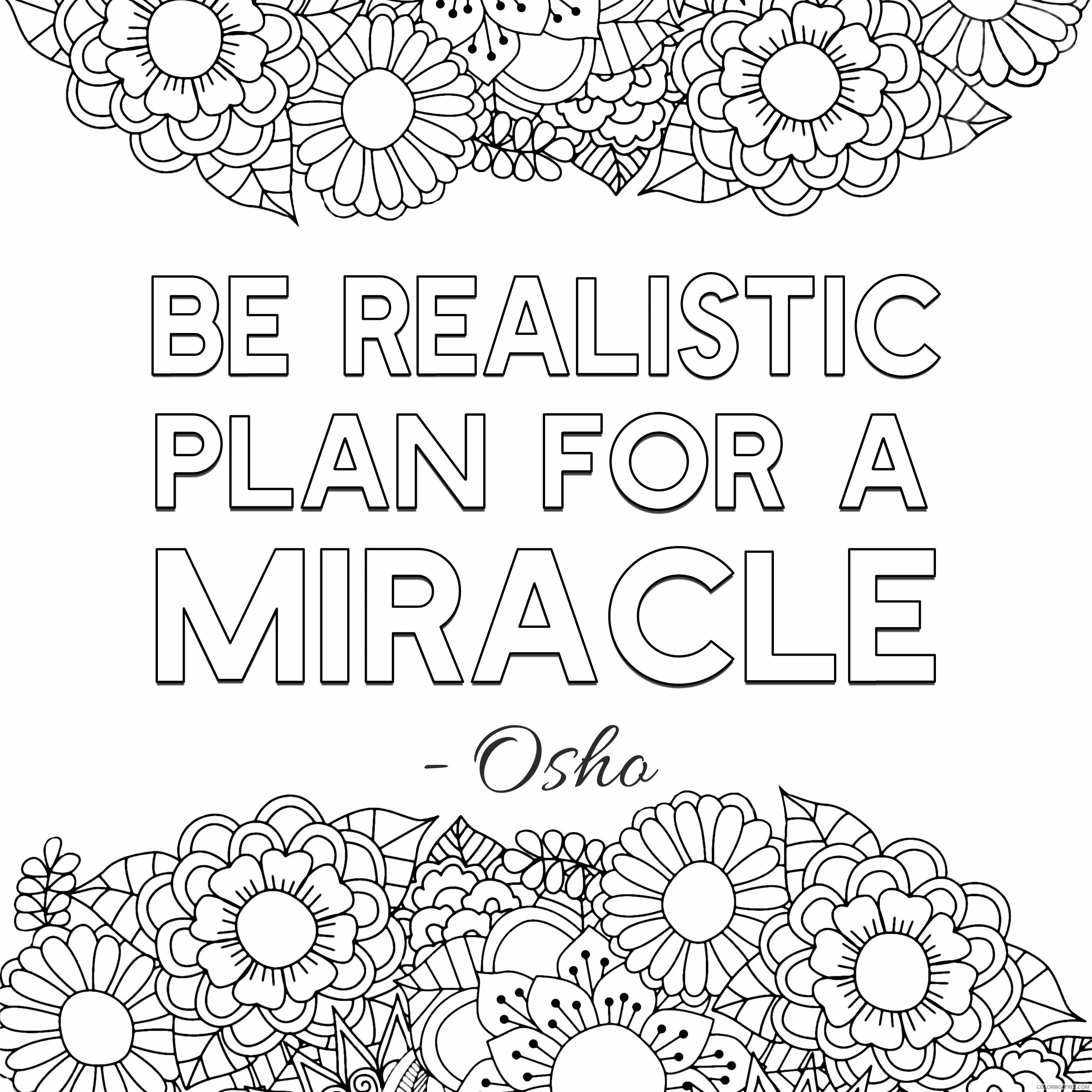 Adult Quotes Coloring Pages Printable Sheets Free printable adult pages 2021 a 2275 Coloring4free