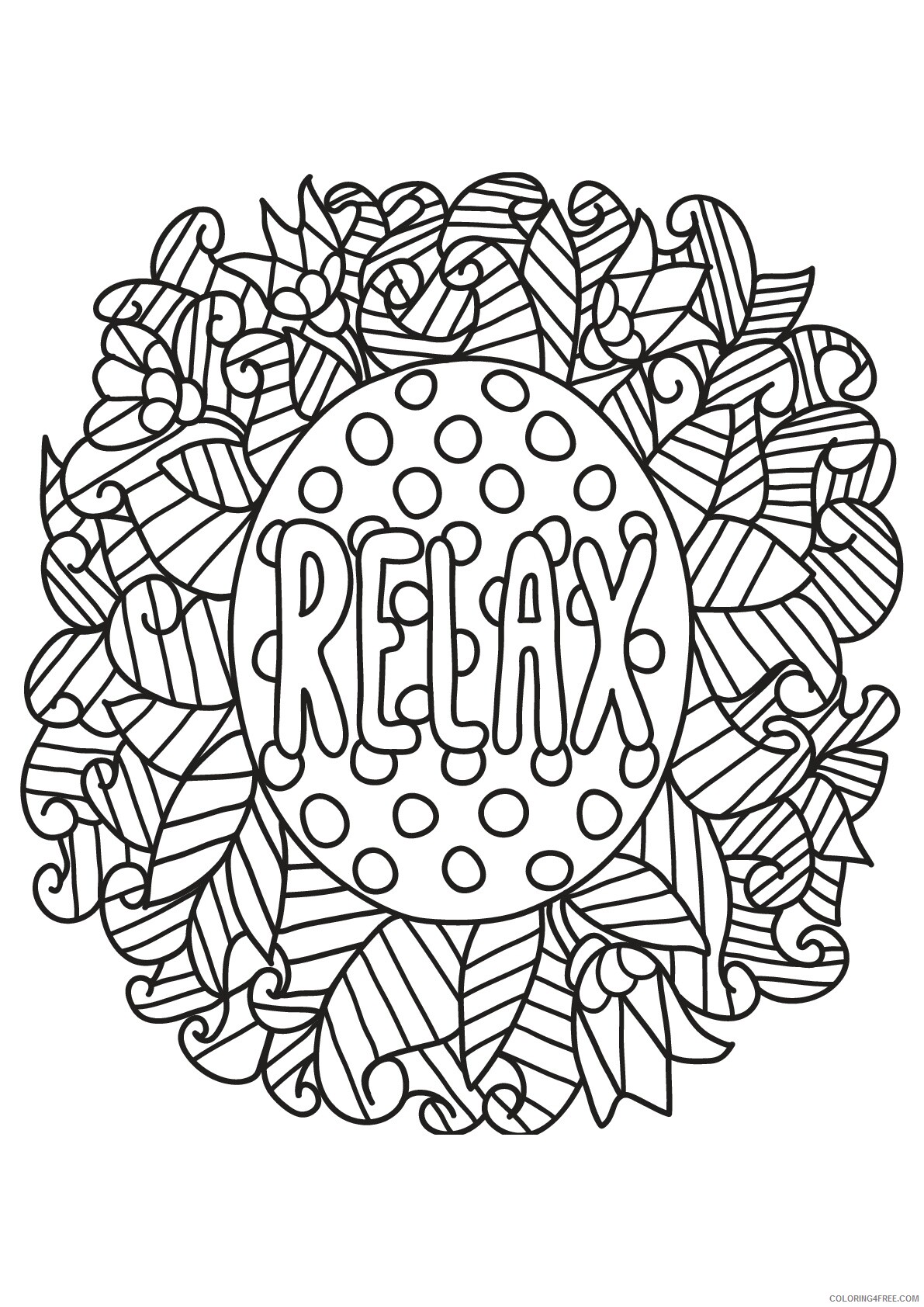 Adult Quotes Coloring Pages Printable Sheets inspiring quotes Adult 2021 a 2279 Coloring4free
