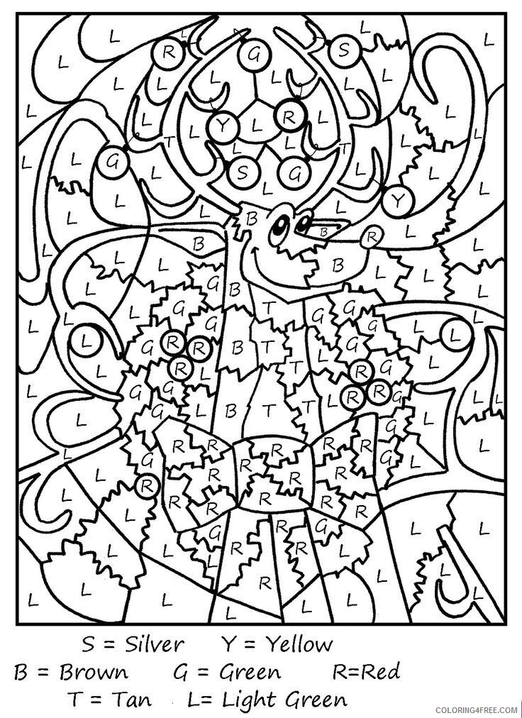 Advanced Color by Number Coloring Pages Printable Sheets Color jpg 2021 a 2319 Coloring4free