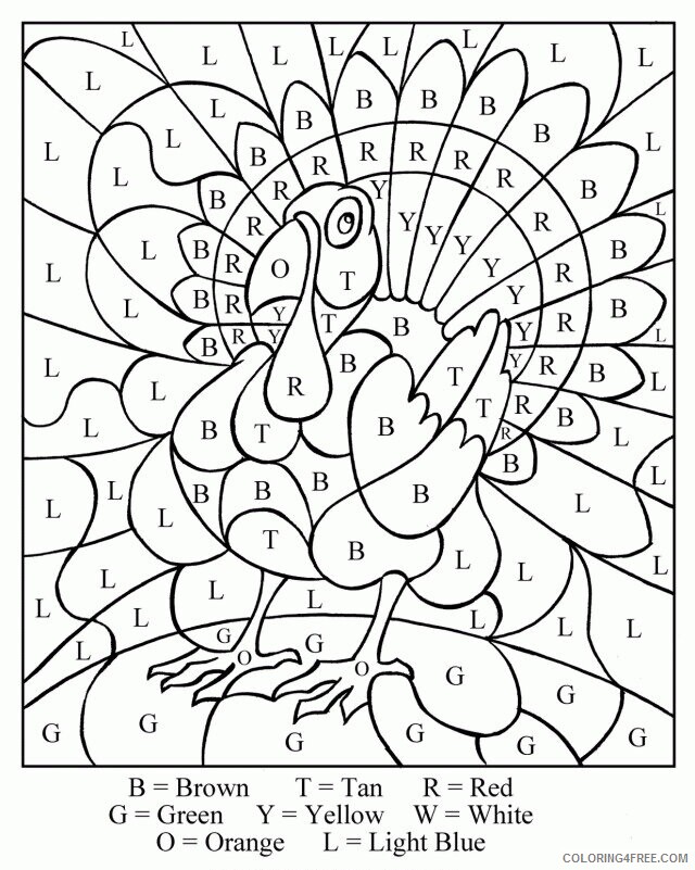 Advanced Color by Number Coloring Pages Printable Sheets Difficult Color By Number 2021 a Coloring4free