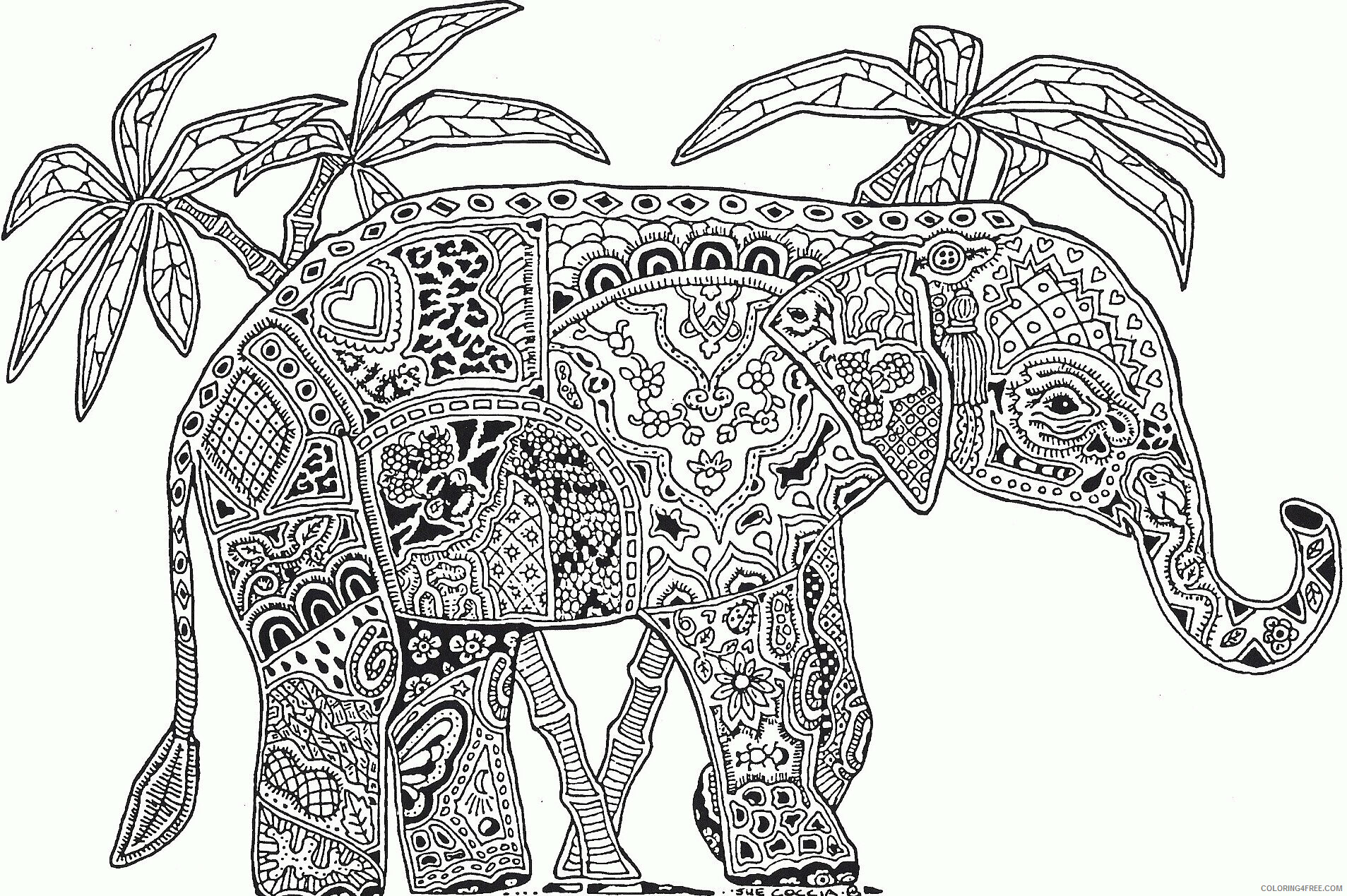 Advanced Coloring Pages of Animals Printable Sheets Challenging 18 Pictures 2021 a 2395 Coloring4free
