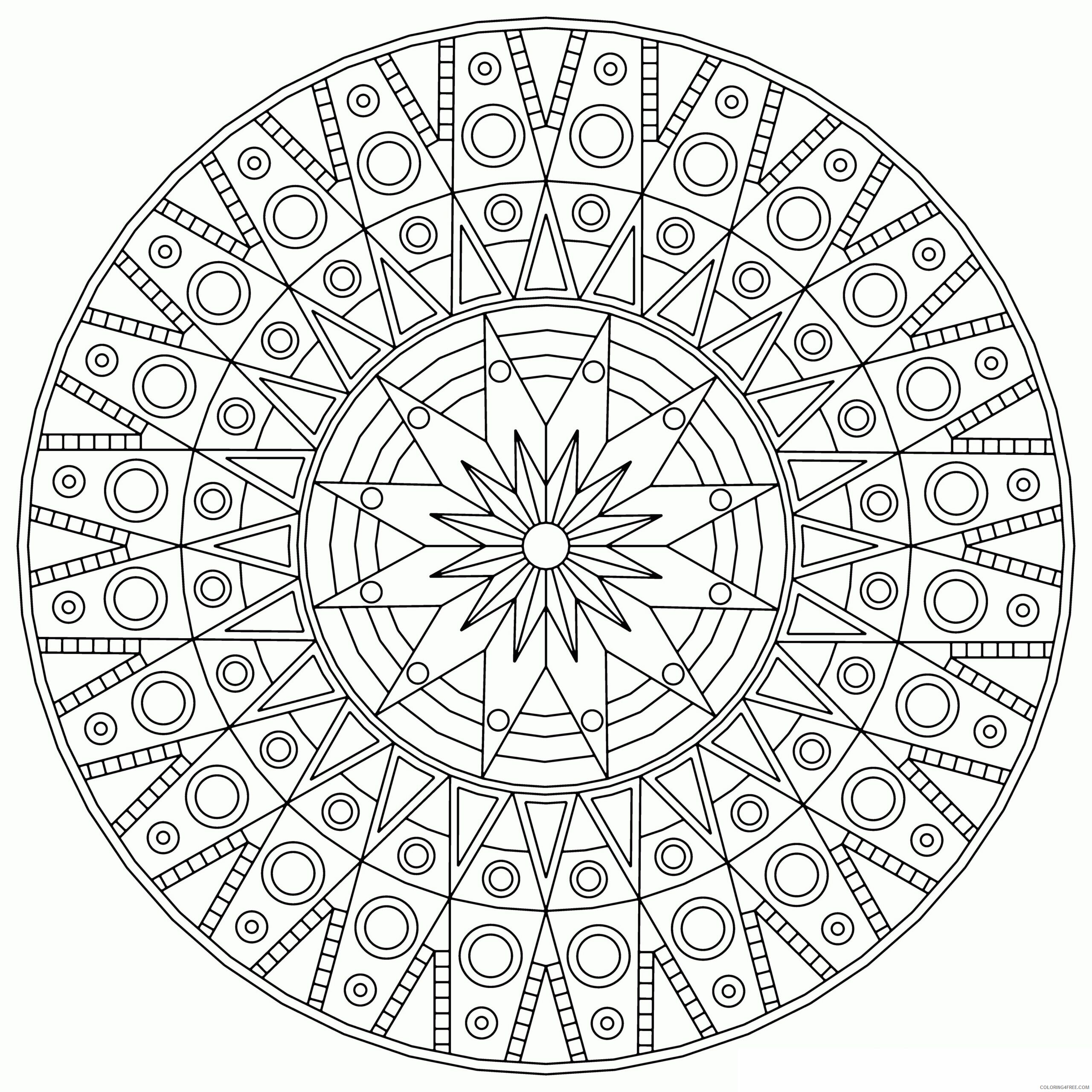 Advanced Geometric Coloring Pages Printable Sheets Abstract Of Cool 2021 a 2443 Coloring4free