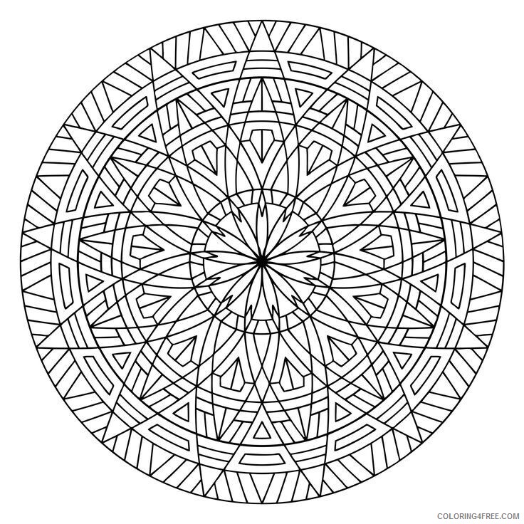 Advanced Geometric Coloring Pages Printable Sheets Boy Hard Coloring 2021 a 2447 Coloring4free