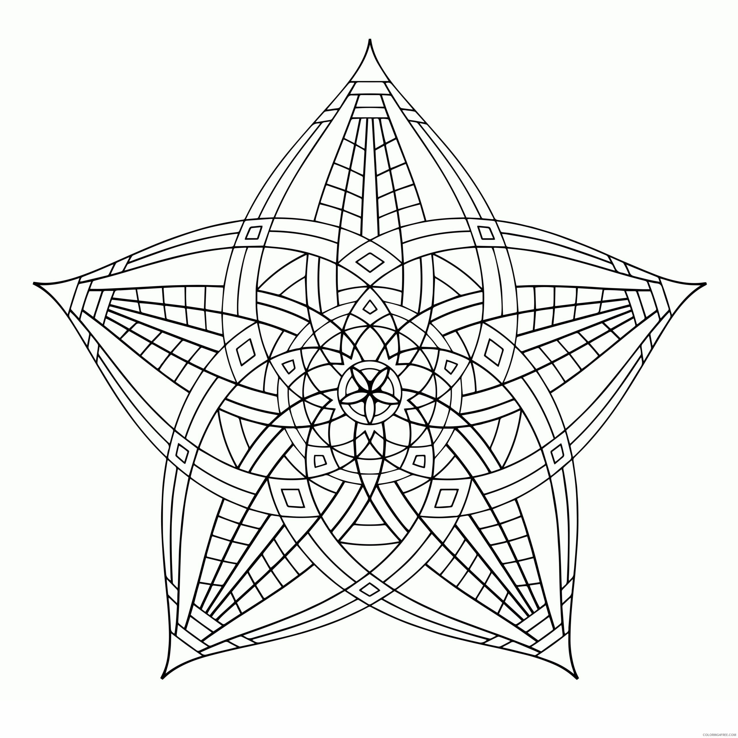Advanced Geometric Coloring Pages Printable Sheets Geometric Design For 2021 a 2462 Coloring4free