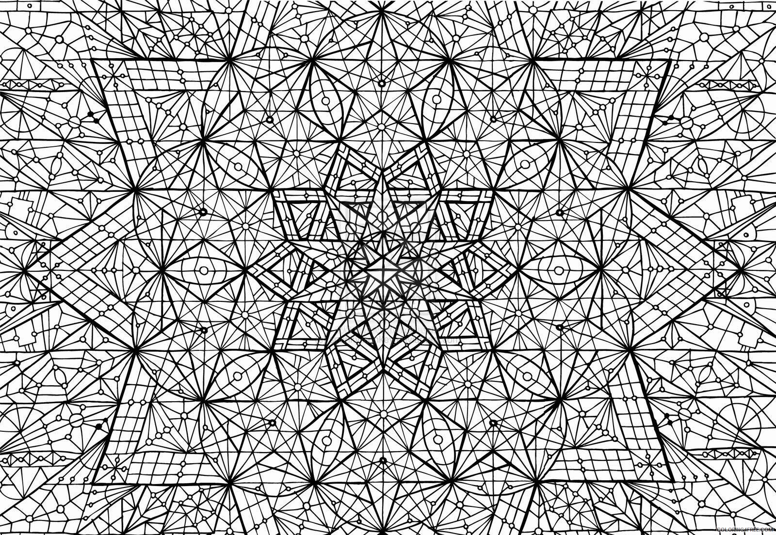 Advanced Geometric Coloring Pages Printable Sheets Geometric Youtube Coloring 2021 a 2460 Coloring4free