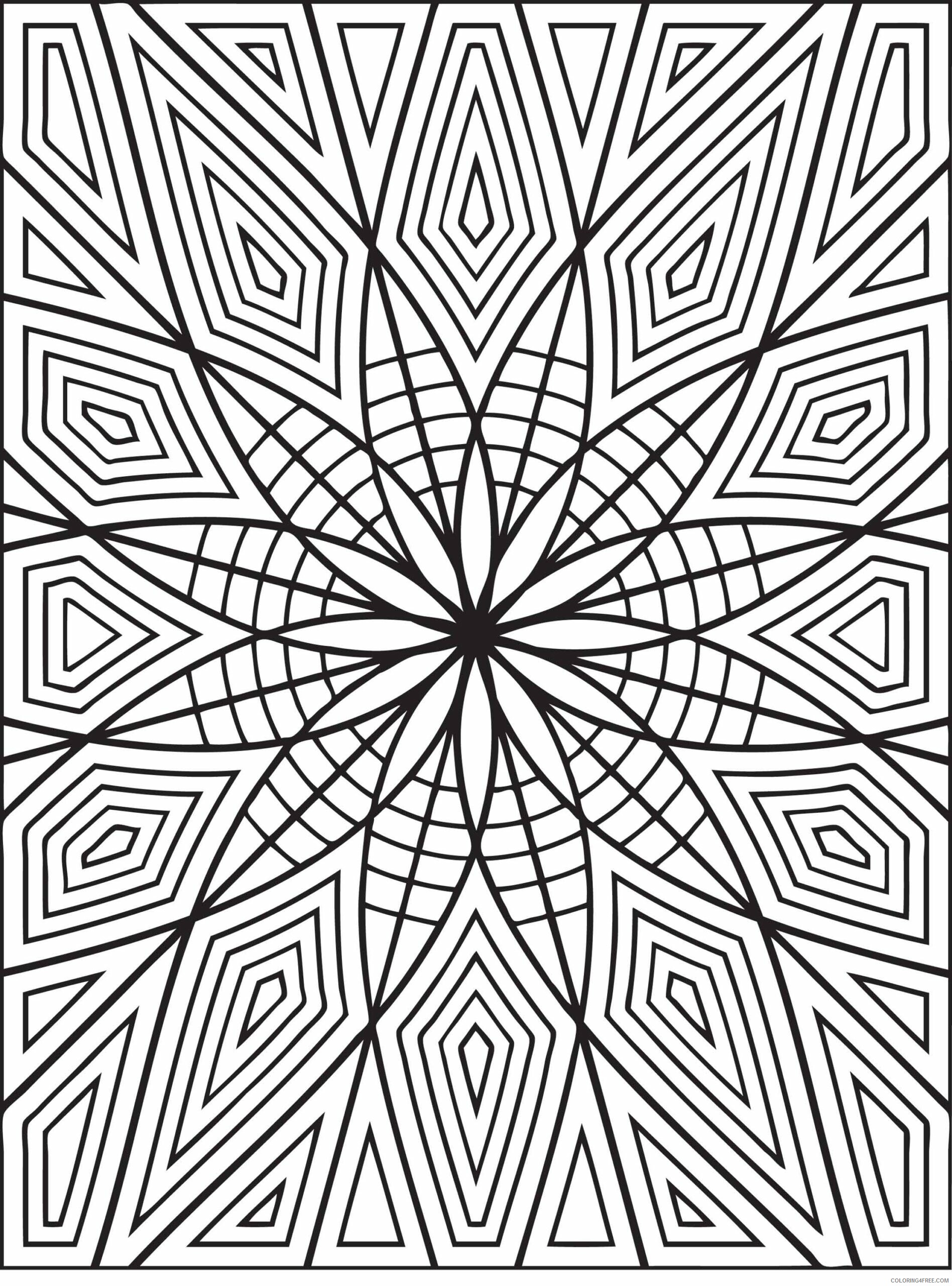 Advanced Geometric Coloring Pages Printable Sheets Set of Geometric Shets 2021 a 2466 Coloring4free