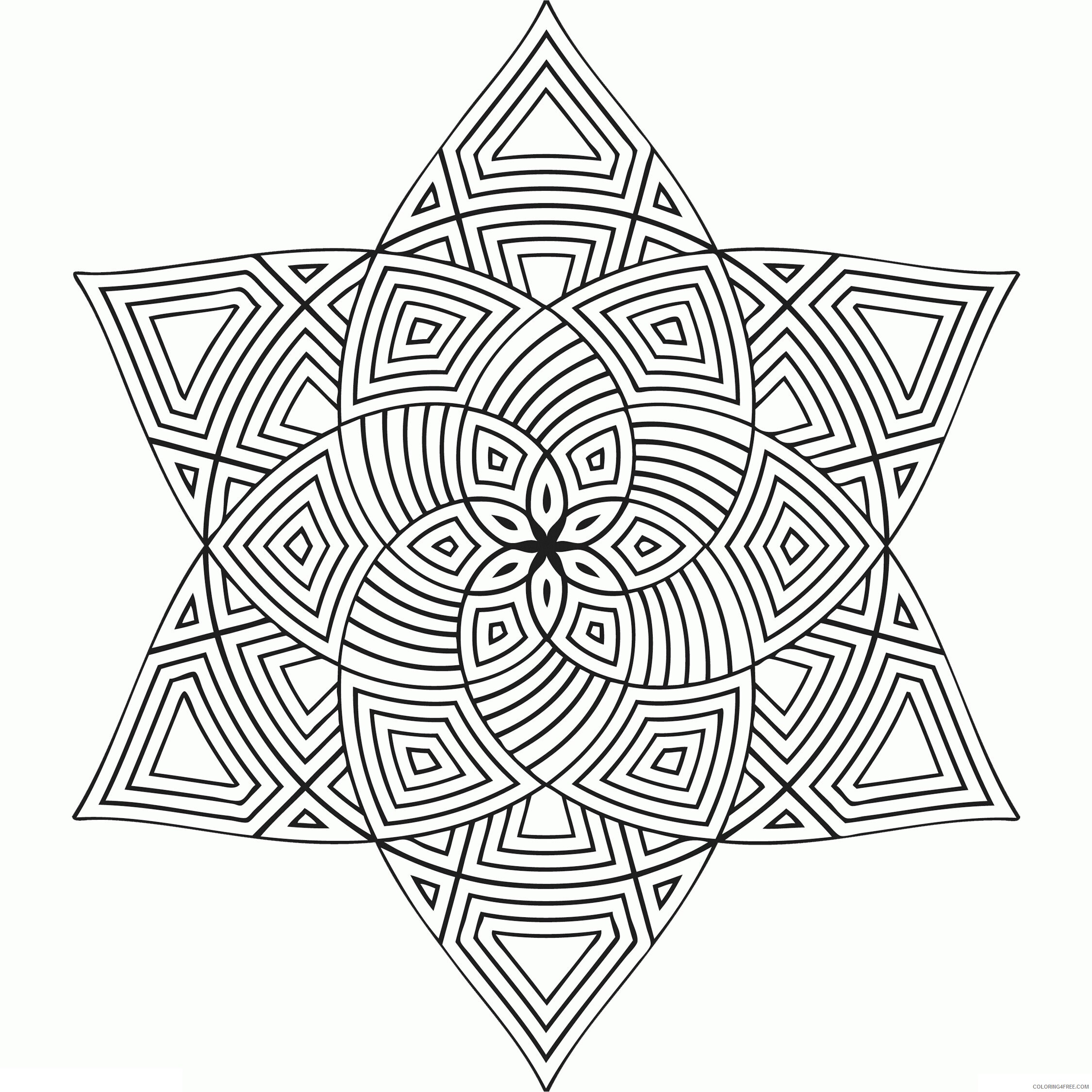 Advanced Geometric Coloring Pages Printable Sheets Set of Geometric Shets 2021 a 2469 Coloring4free