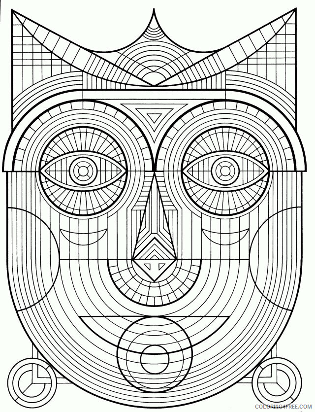 Advanced Mandala Coloring Pages Printable Sheets Advanced Geometric For 2021 a 2471 Coloring4free