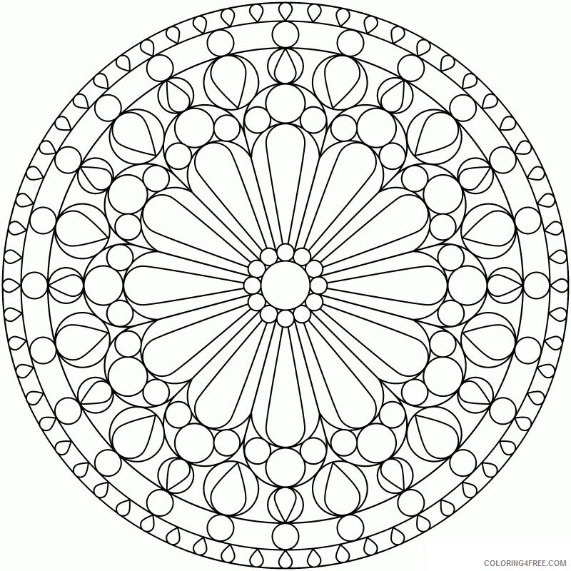 Advanced Printable Coloring Pages Sheets Related Pictures Mandala Santa Colouring 2021 a Coloring4free