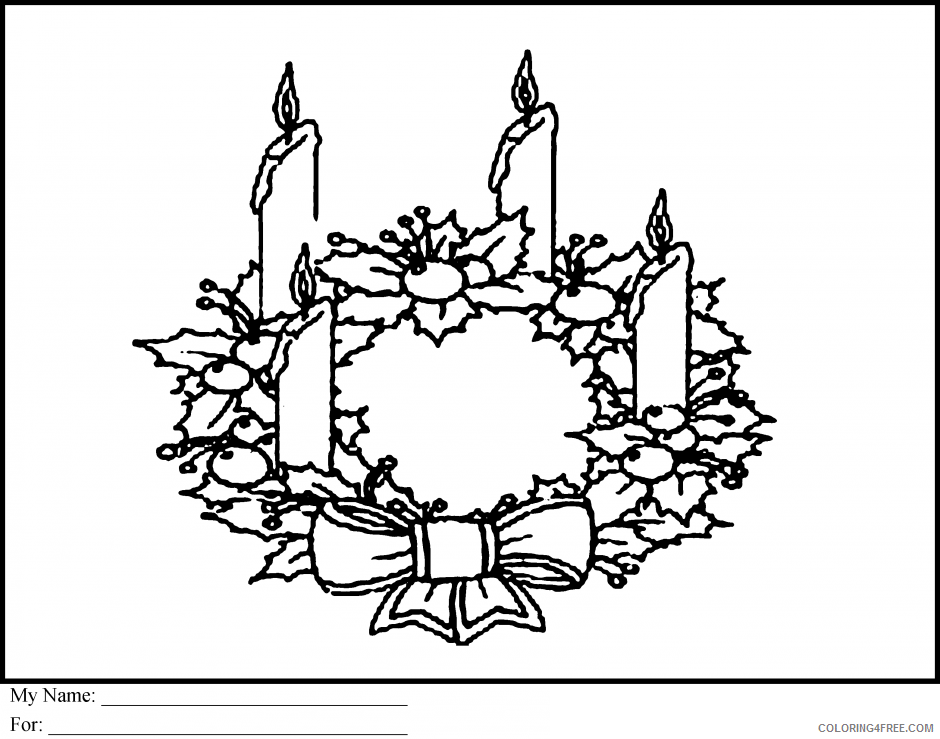Advent Coloring Pages Free Printable Printable Sheets Free Advent Wreath Pages 2021 a 2521 Coloring4free