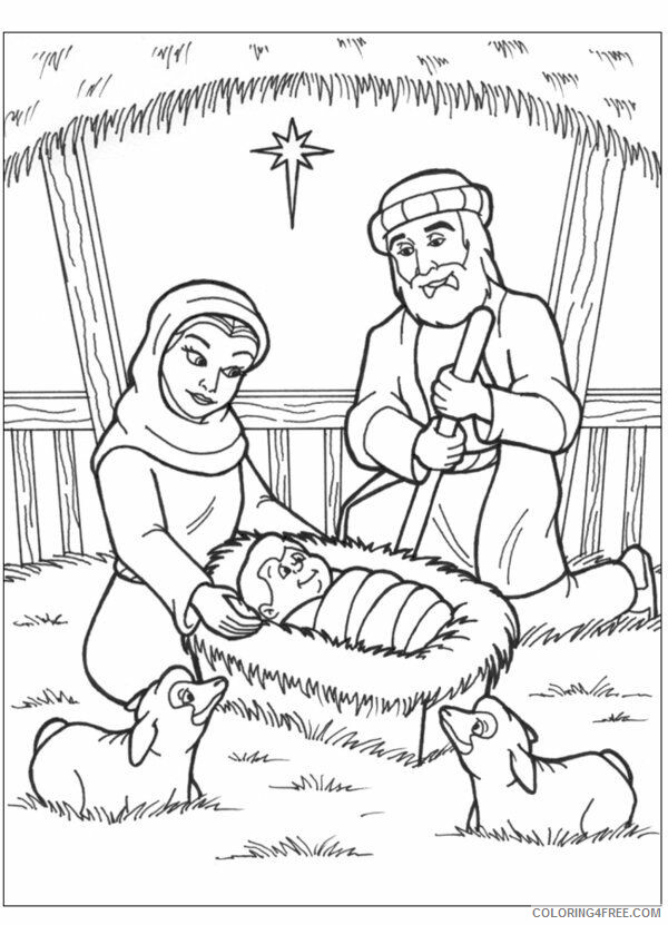 Advent Coloring Pages Free Printable Printable Sheets Of The Nativity 2021 a 2514 Coloring4free