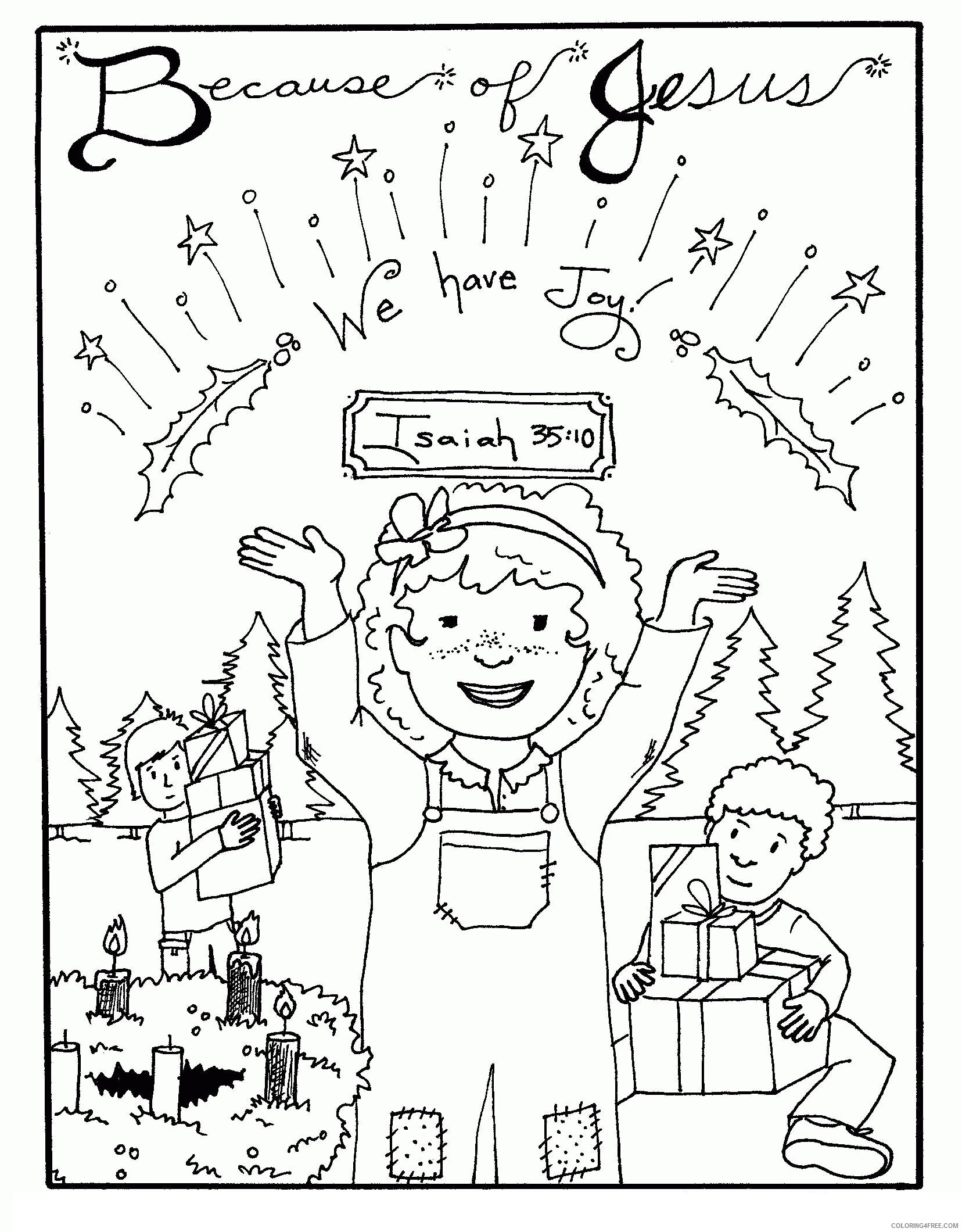 Advent Free Coloring Pages Printable Sheets Advent Jesus Brings 2021 a 2533 Coloring4free