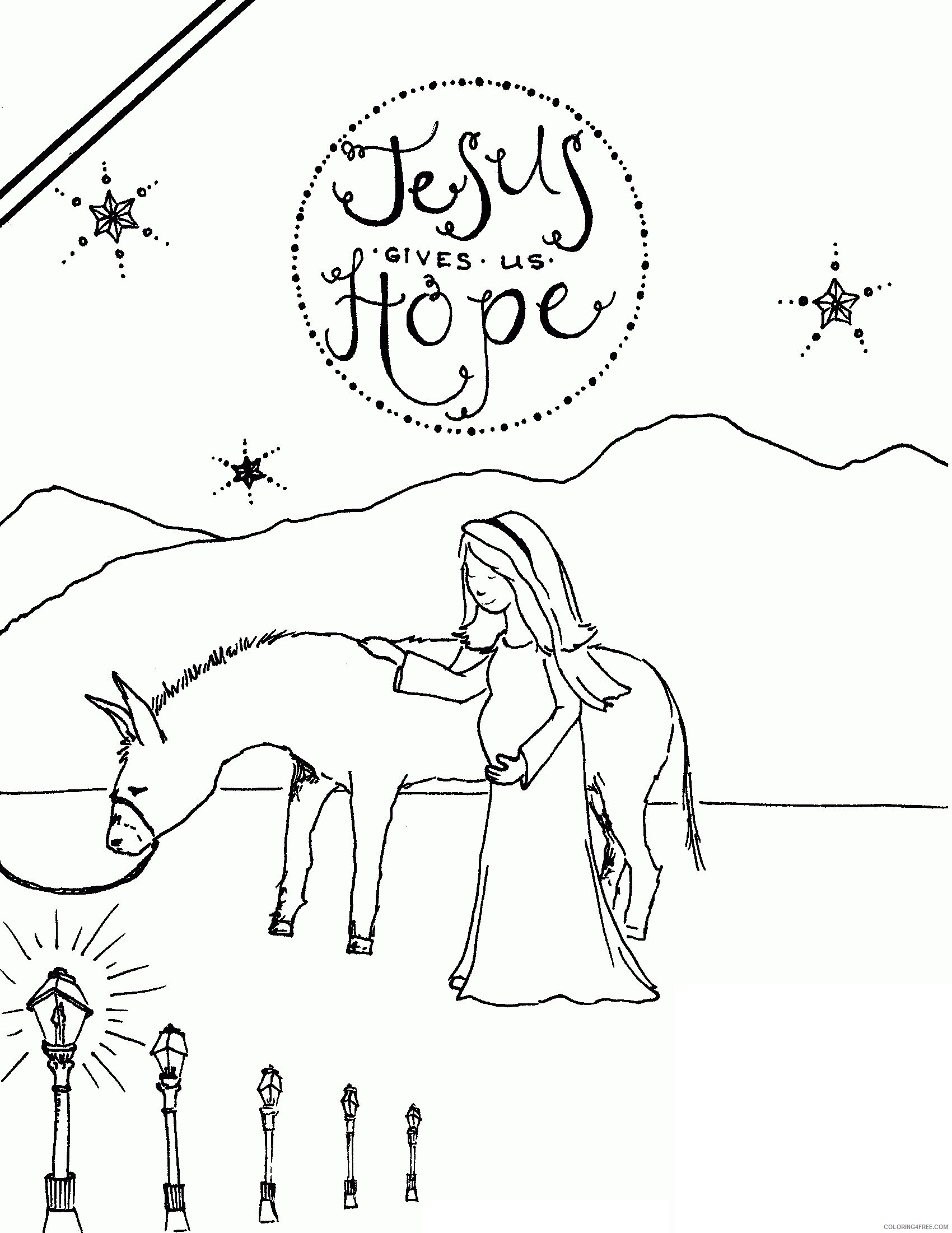 Advent Free Coloring Pages Printable Sheets Document Free Nativity Advent 2021 a Coloring4free