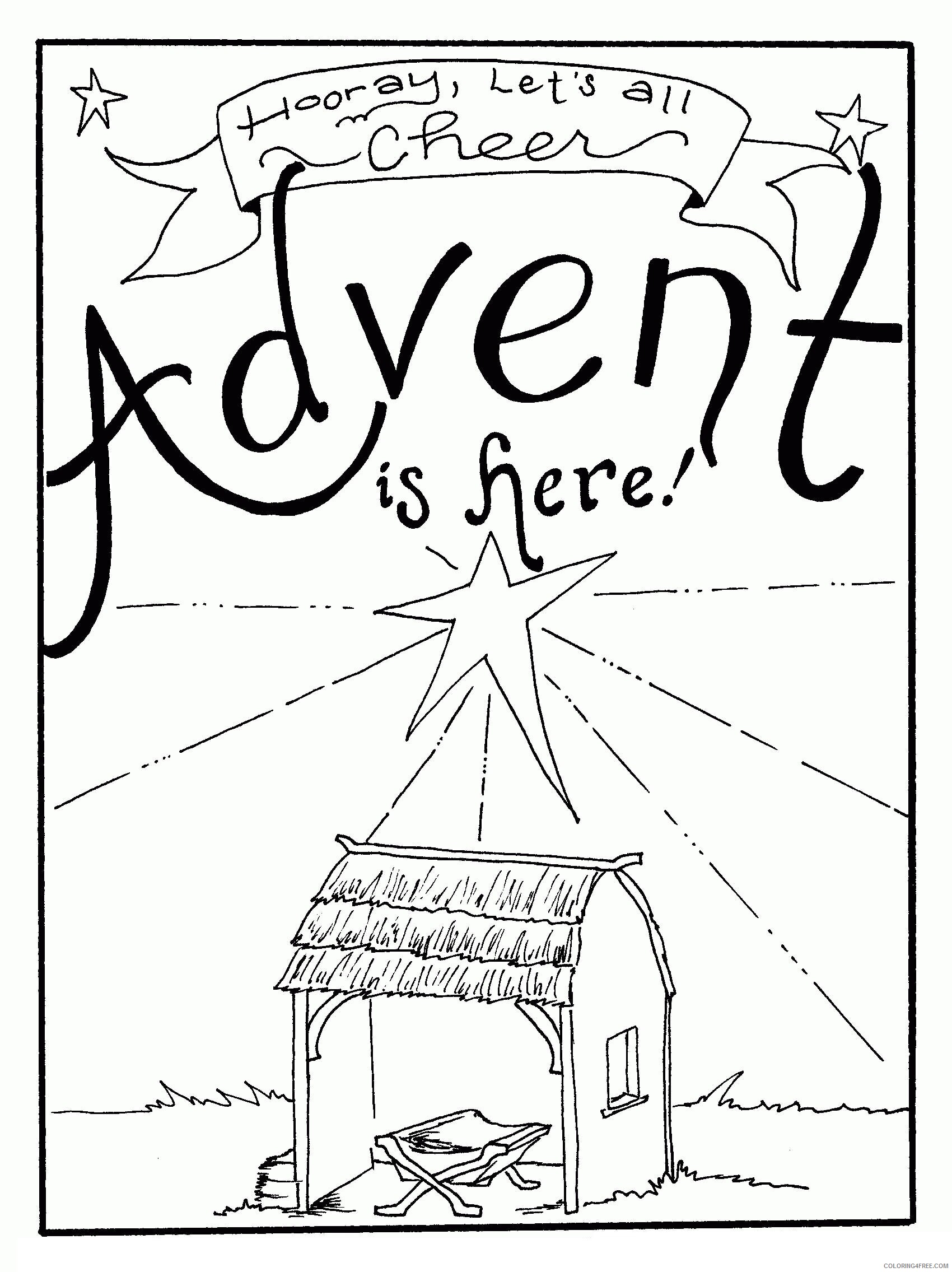 Advent Free Coloring Pages Printable Sheets Free Advent for 2021 a 2543 Coloring4free
