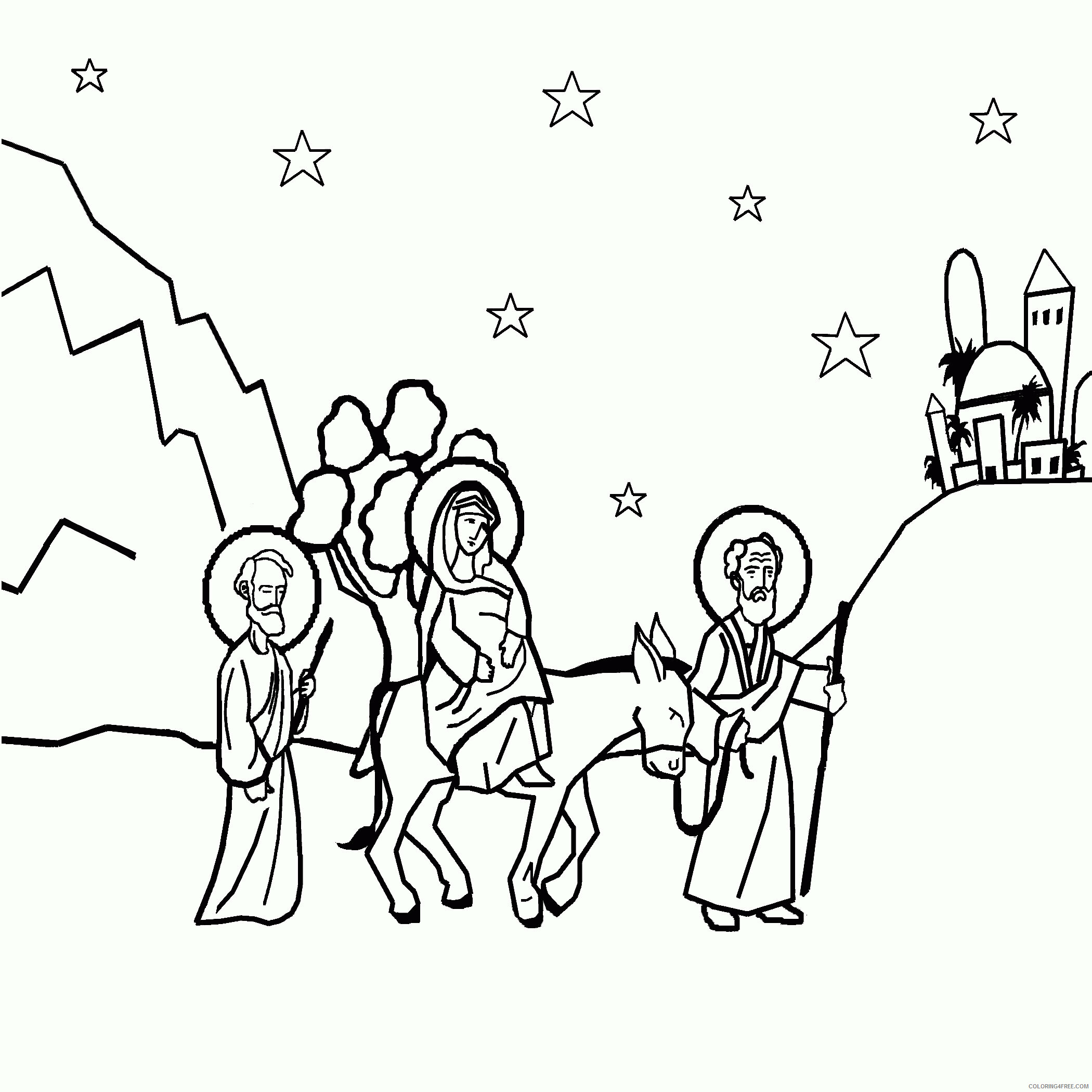 Advent Free Coloring Pages Printable Sheets Handy Nativity Advent 2021 a 2546 Coloring4free