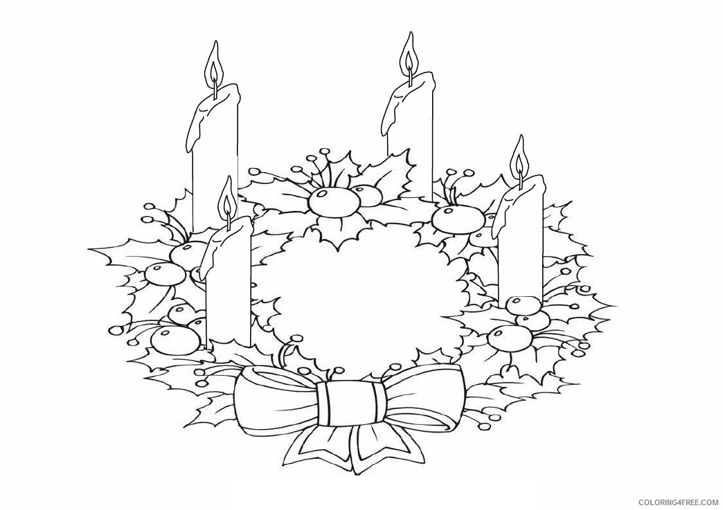 Advent Free Coloring Pages Printable Sheets Printable Advent Wreath Pages 2021 a 2548 Coloring4free