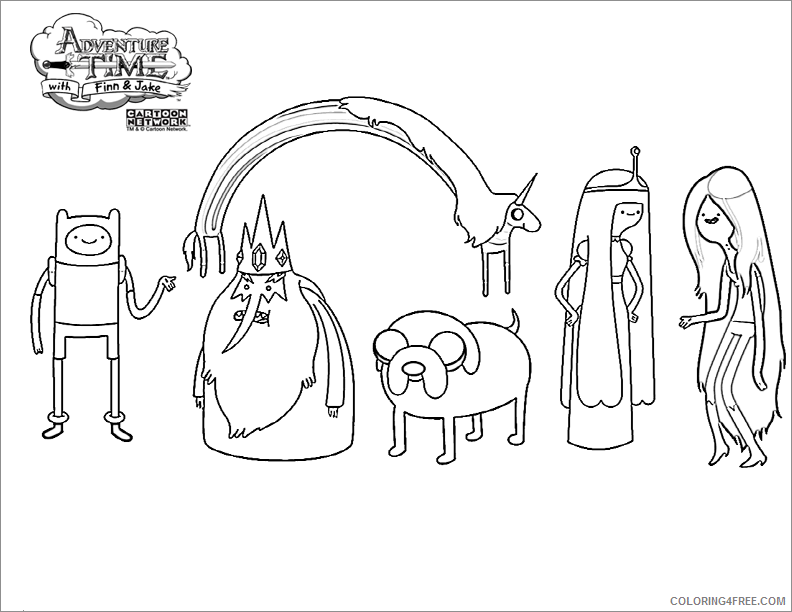 Adventure Coloring Pages Printable Sheets Adventure Time picture 2 2021 a 2572 Coloring4free