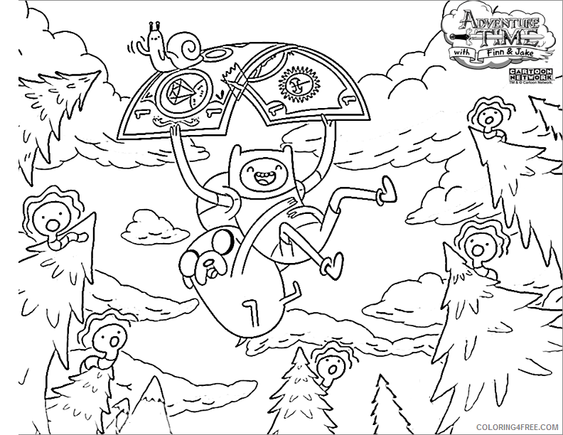 Adventure Time Coloring Page Printable Sheets Adventure Time picture 1 2021 a 2610 Coloring4free