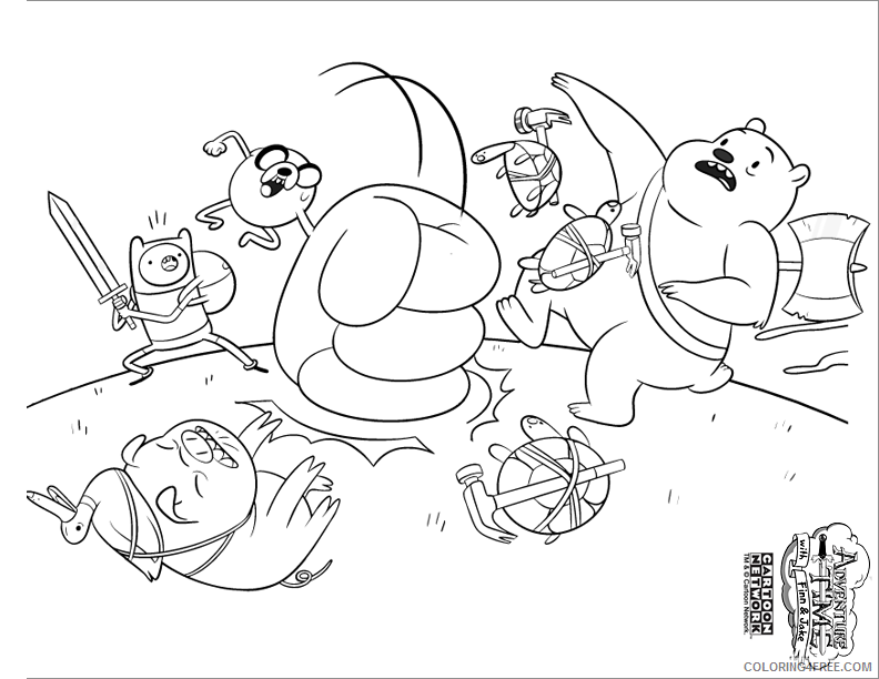 Adventure Time Coloring Page Printable Sheets Adventure Time picture 10 2021 a 2611 Coloring4free