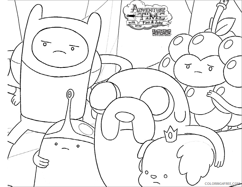 Adventure Time Coloring Page Printable Sheets Adventure Time picture 7 2021 a 2615 Coloring4free
