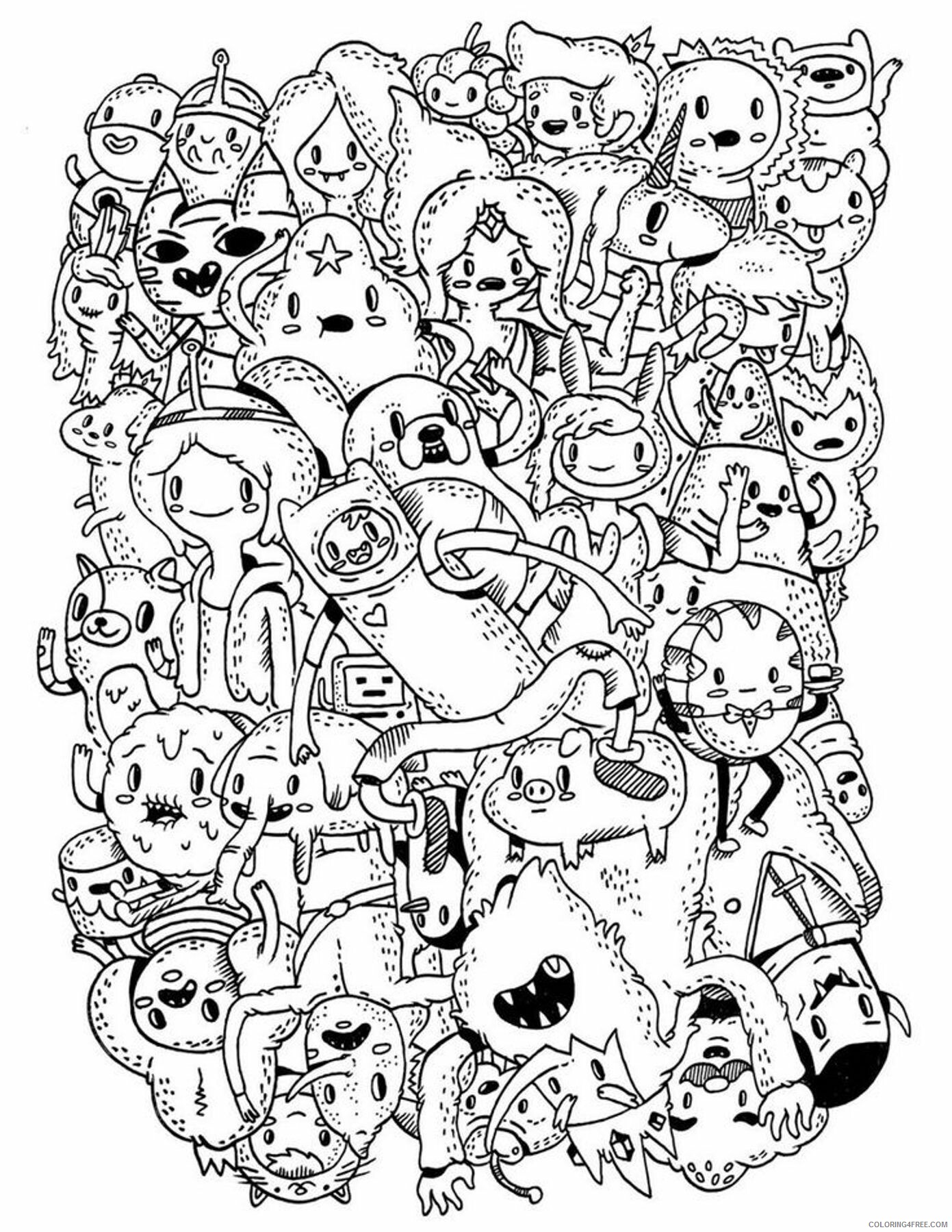 Adventure Time Coloring Pages Online Printable Sheets Adventure Time Cartoon 2021 a 2637 Coloring4free