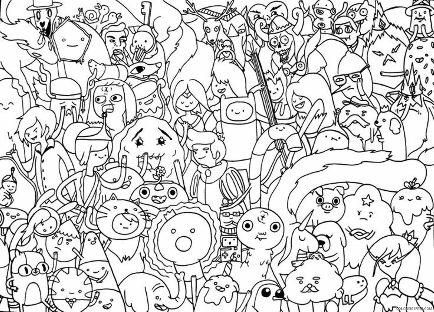 Adventure Time Coloring Pages Online Printable Sheets Free Adventure Time Pages 2021 a 2655 Coloring4free