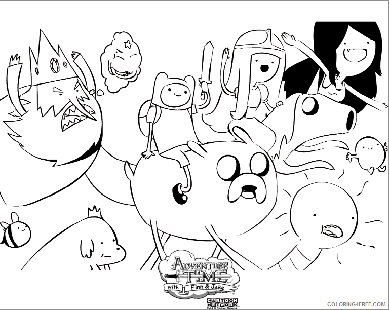 Adventure Time Coloring Pages Online Printable Sheets adventure time 15 png png 2021 a 2648 Coloring4free