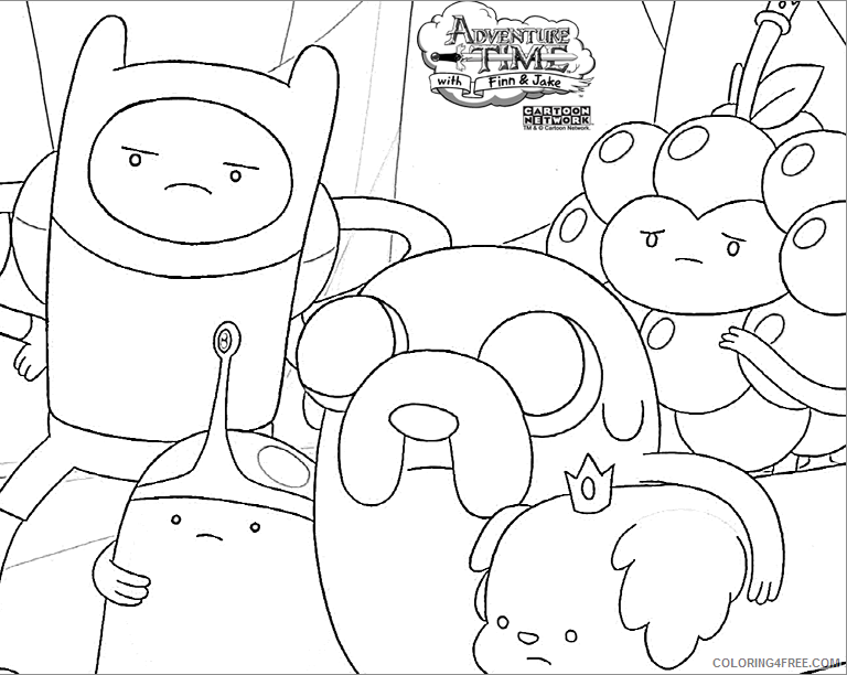 Adventure Time Coloring Pages Printable Printable Sheets Adventure Time picture 2 2021 a 2672 Coloring4free